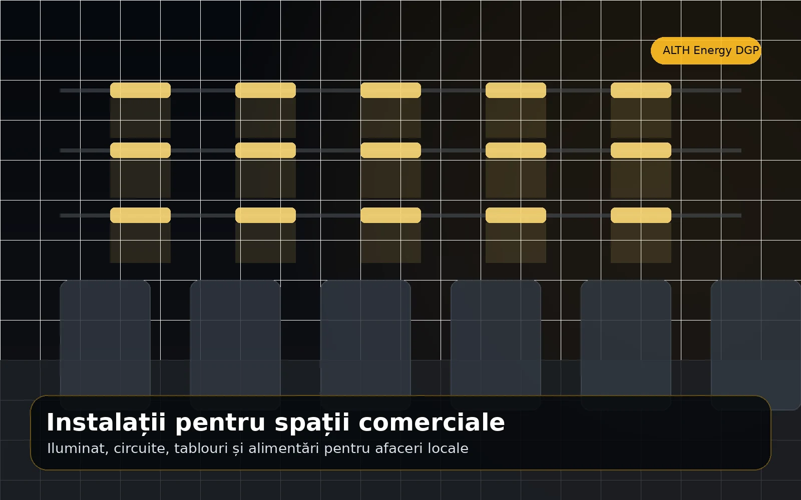 Instalații electrice pentru spații comerciale